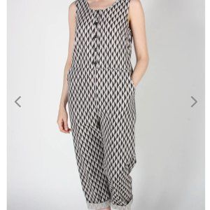 Birds of North America Kaman Jumpsuit- Grey Geometric